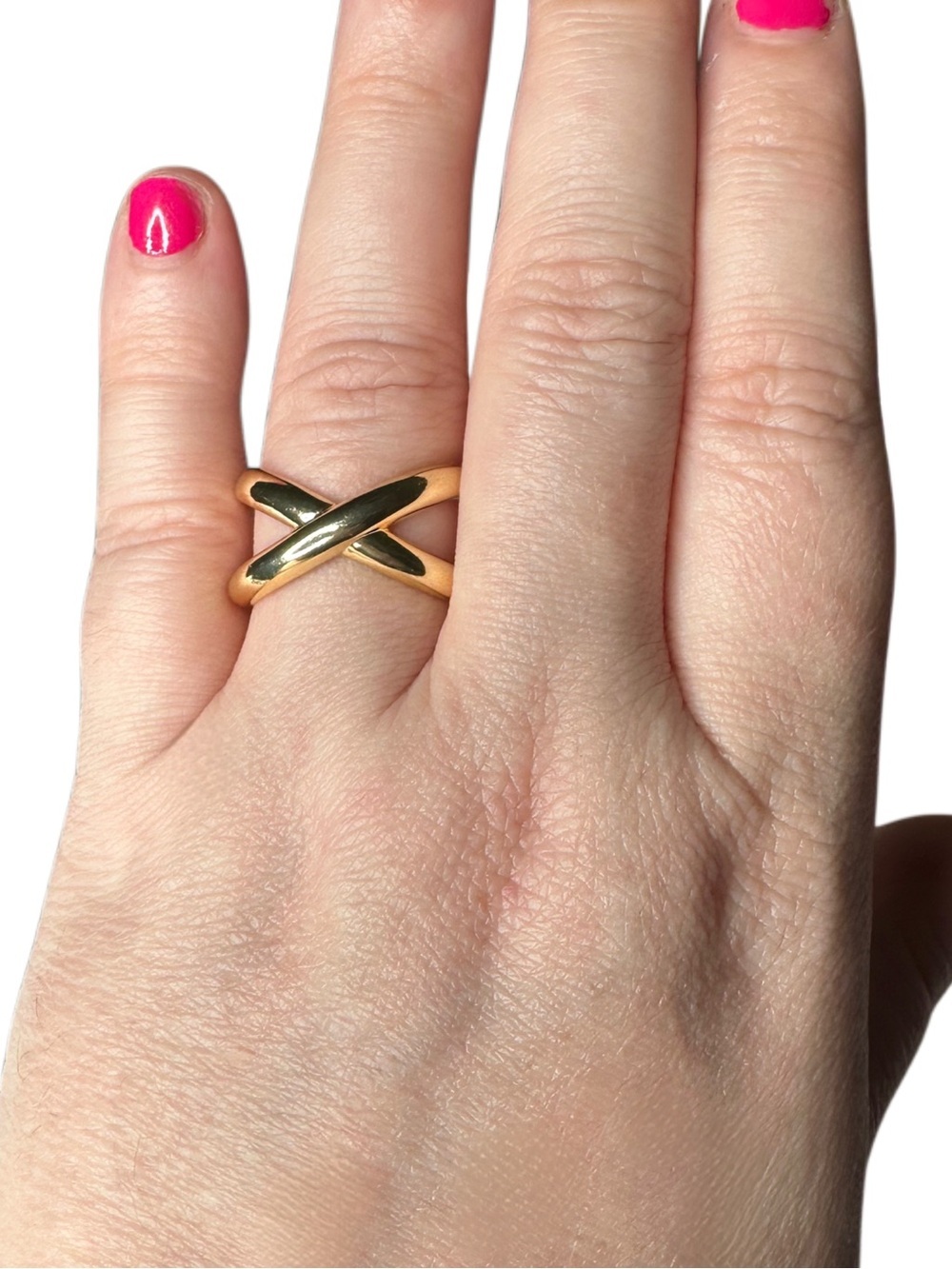 5/$25 😻 Gold Crisscross X Ring - Women's Fashion Jewelry